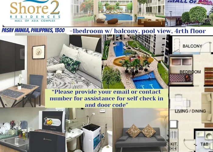 Aparthotel Shore Residences In Pasay Manila, Near Mall Of And Airport Manila